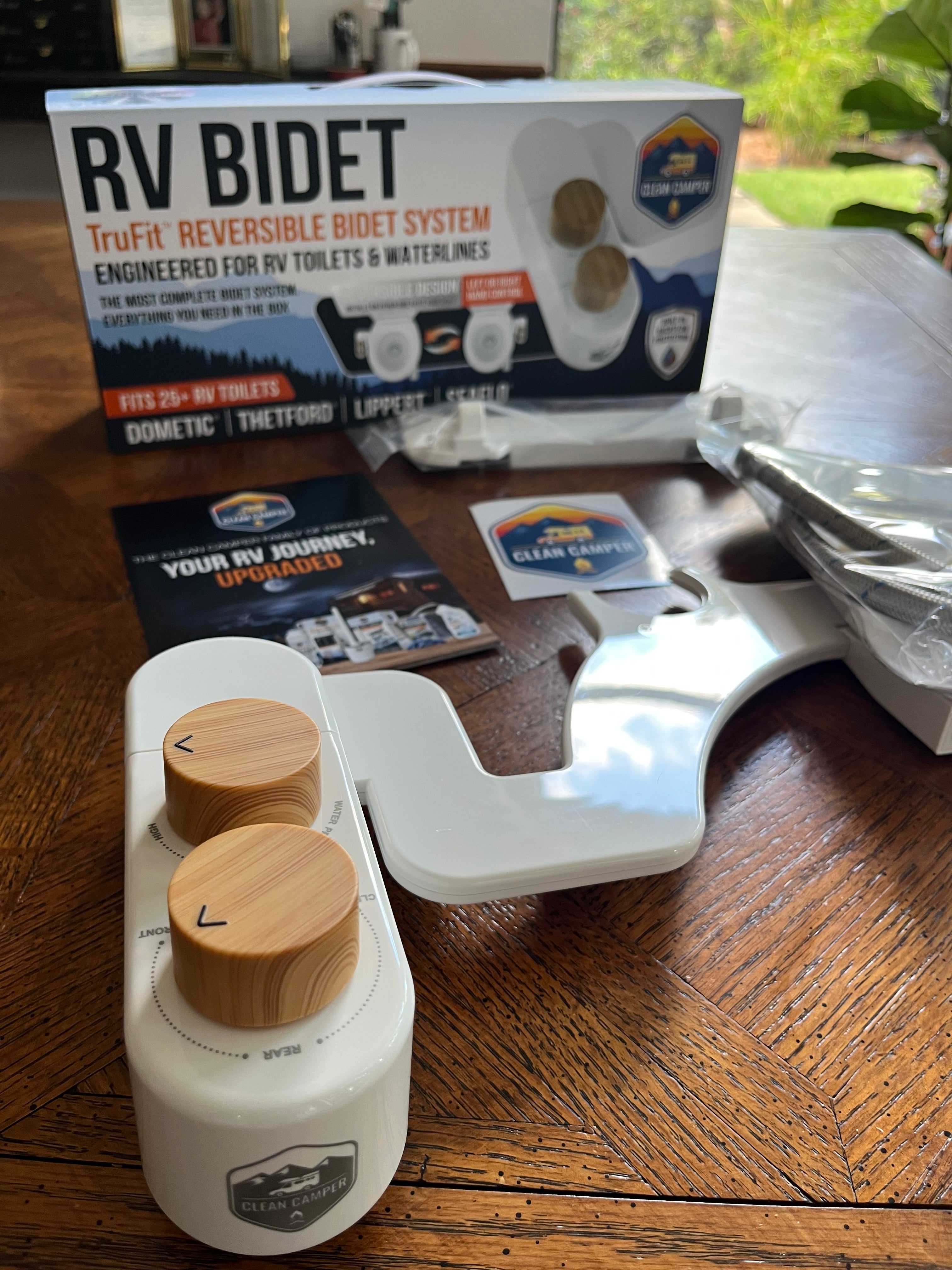 Clean Camper TruFit™ Reversable RV Bidet – Fits 25+ Dometic, Thetford, Lippert, SeaFlo &  RV Toilets