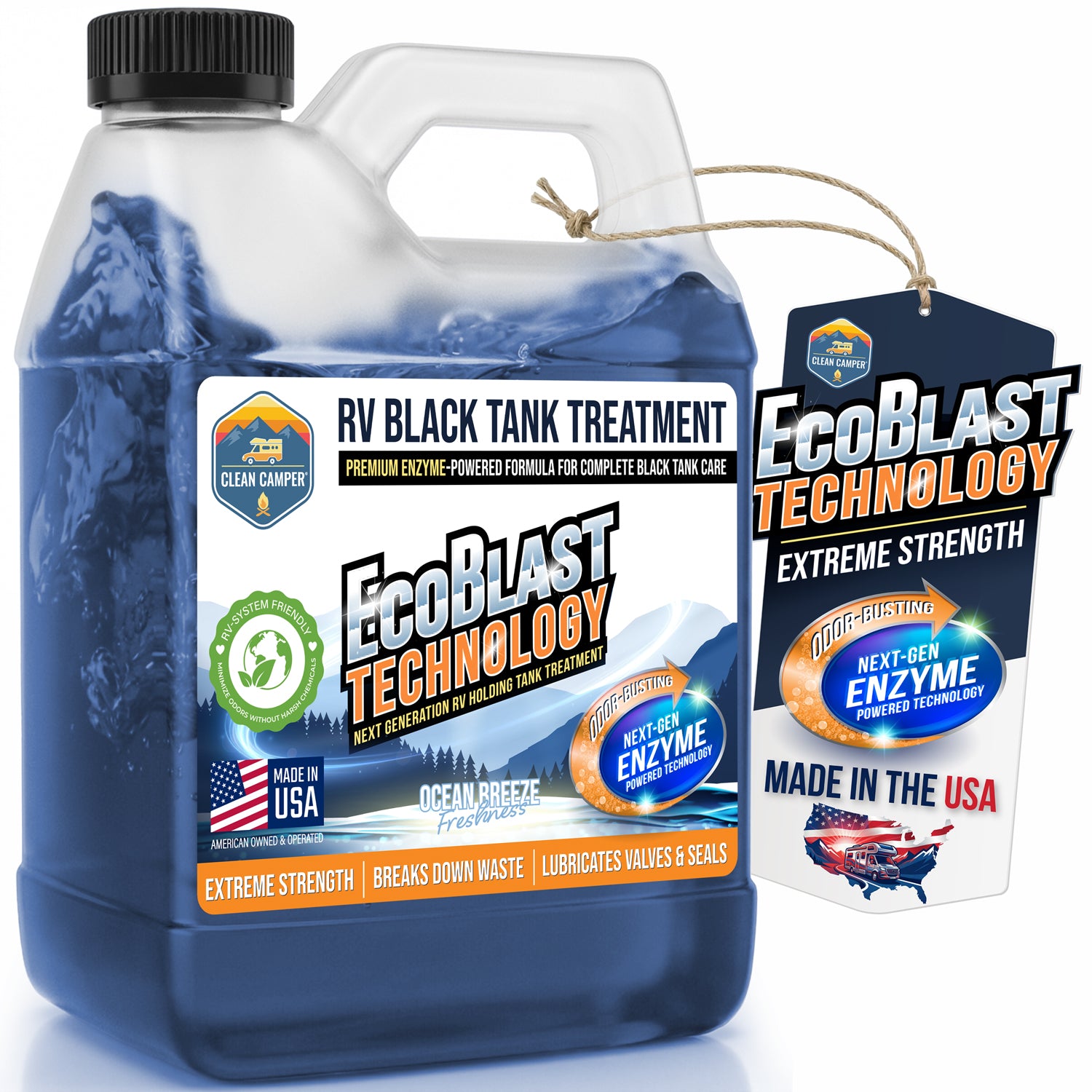 Clean Camper Extreme Strength RV Black Tank Liquid Tank Treatment