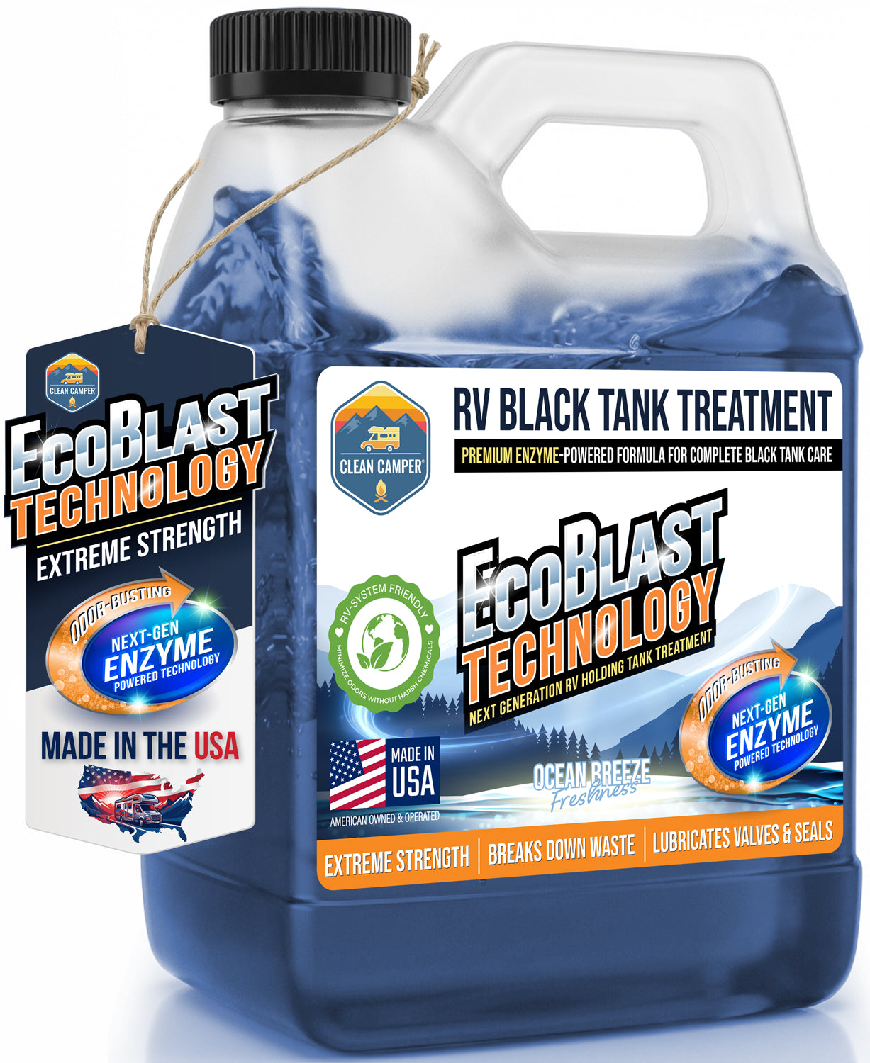 Clean Camper Extreme Strength RV Black Tank Liquid Tank Treatment