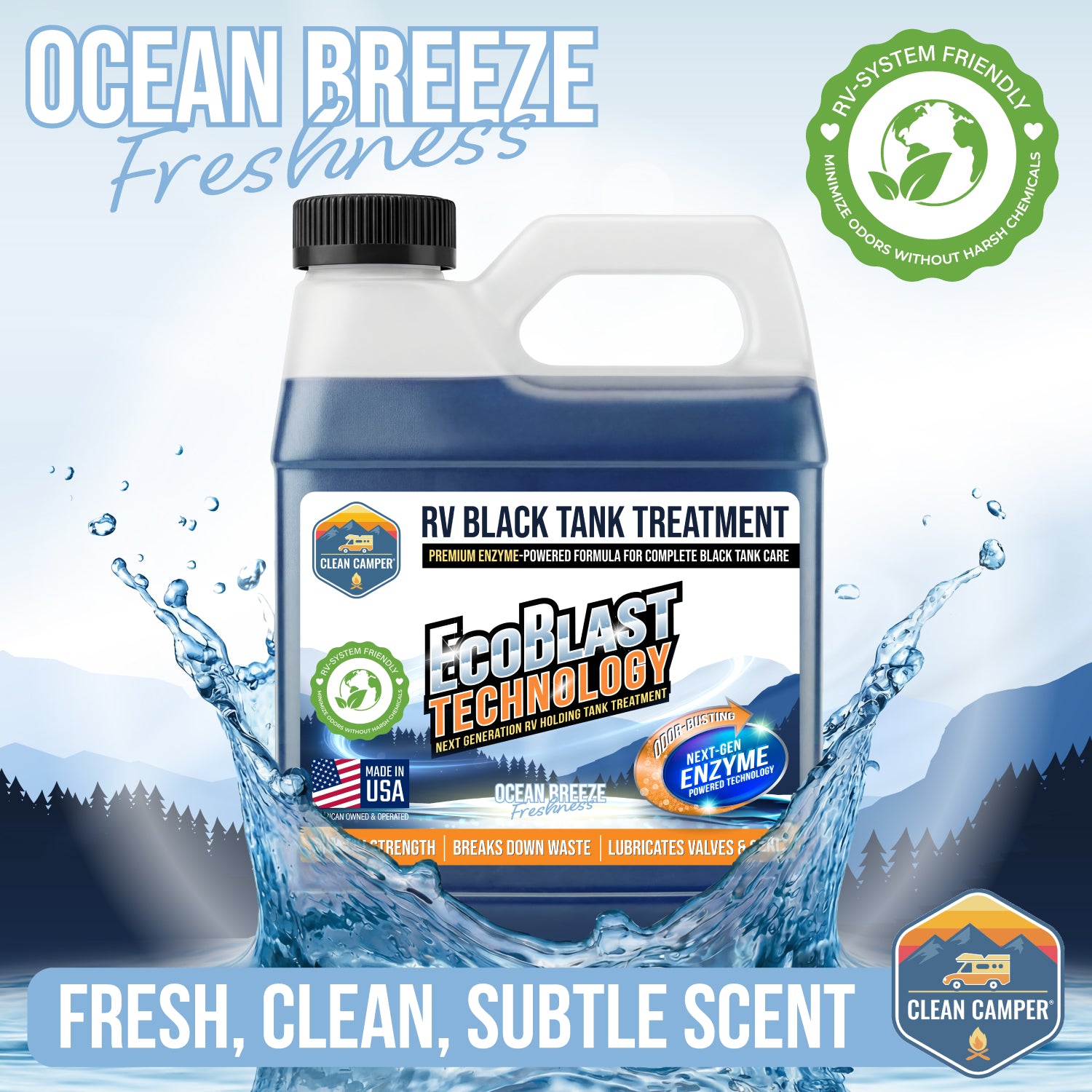Clean Camper Extreme Strength RV Black Tank Liquid Tank Treatment