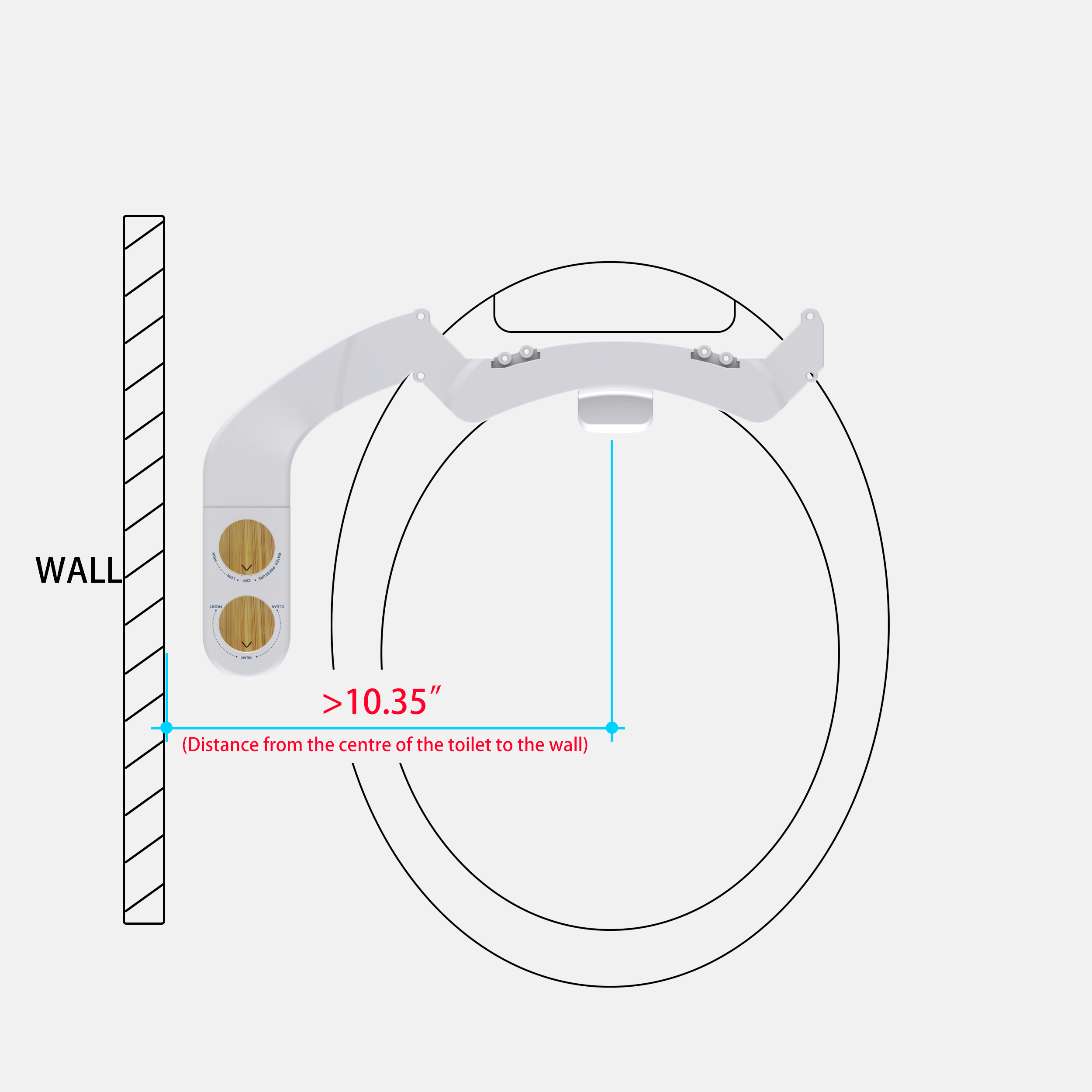 Custom RV Bidet for Thetford V, VI & SeaFlo RV Toilets