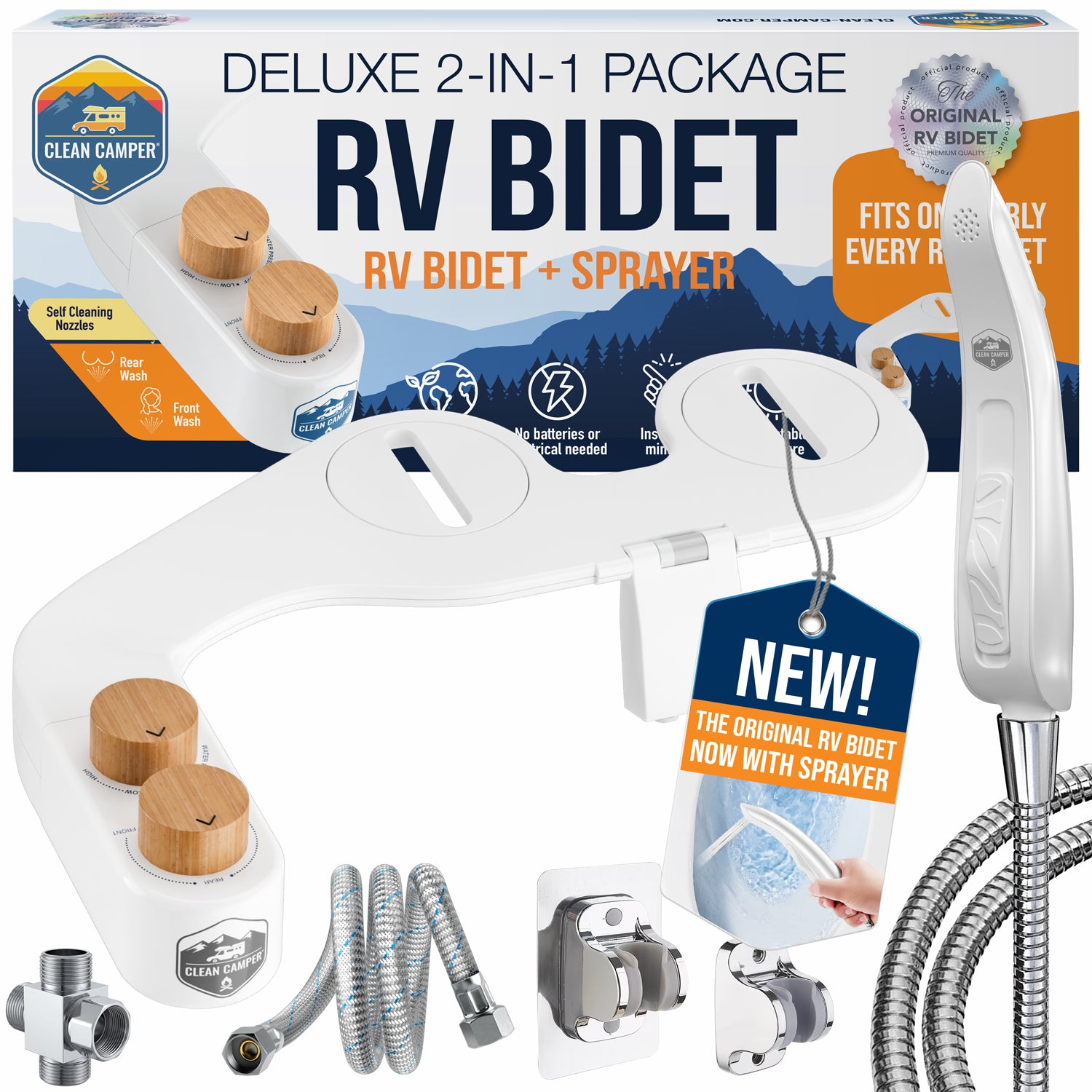 RV BIDET & HAND SPRAYER COMBO PACKAGE