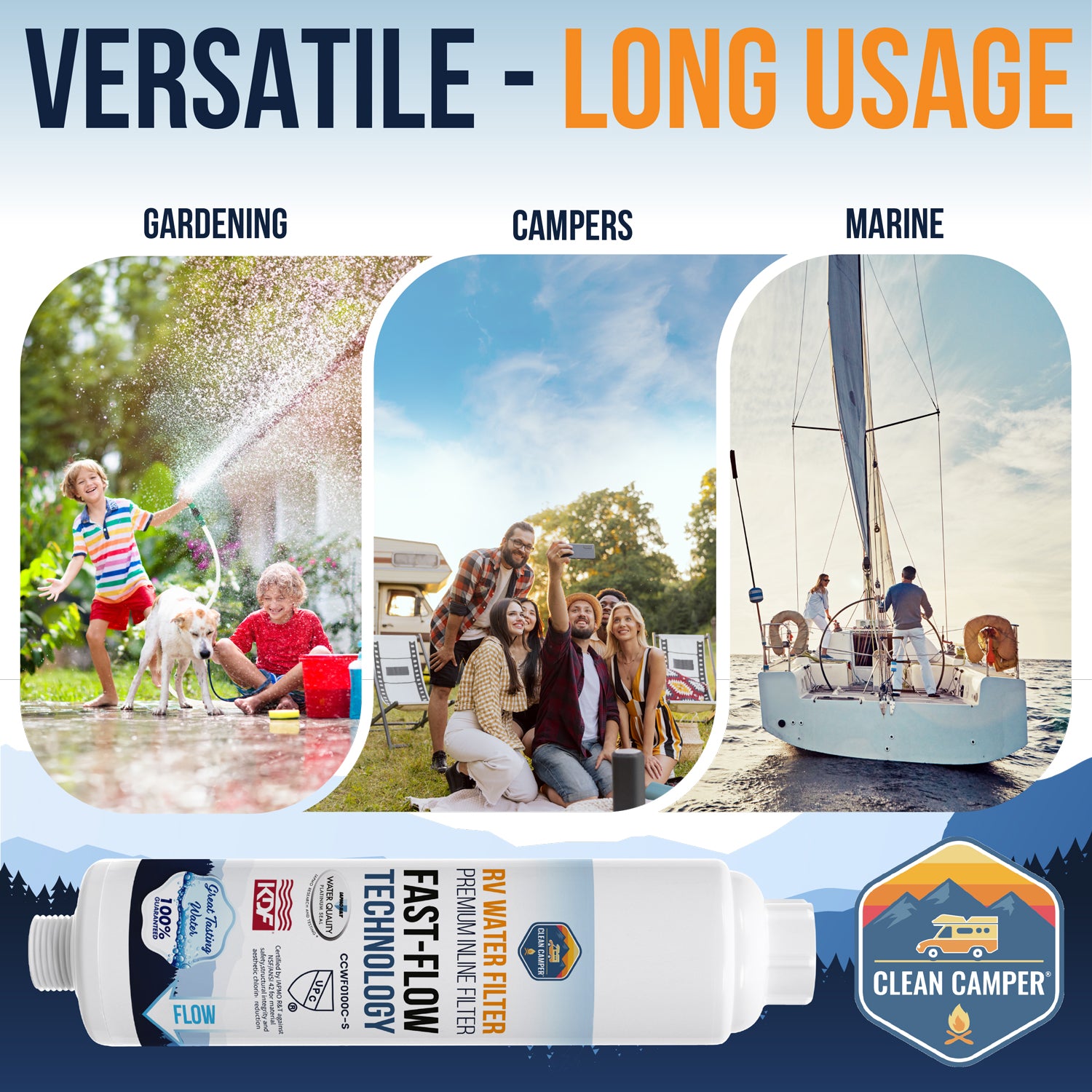 Clean Liquid Master Rv Filter Clean Camper Ultra-Premium RV Inline Water Filter