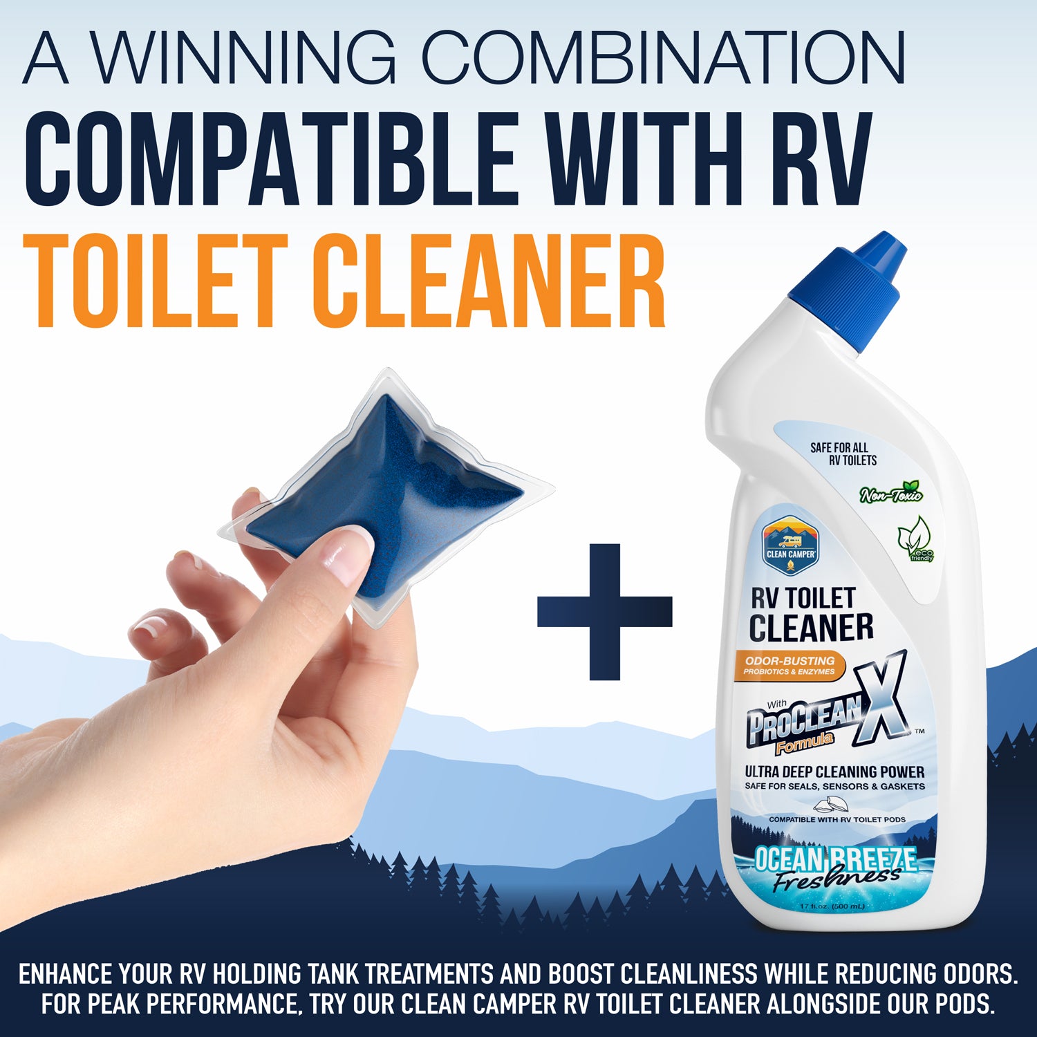 Clean Camper Extreme Strength RV Holding Tank Pods