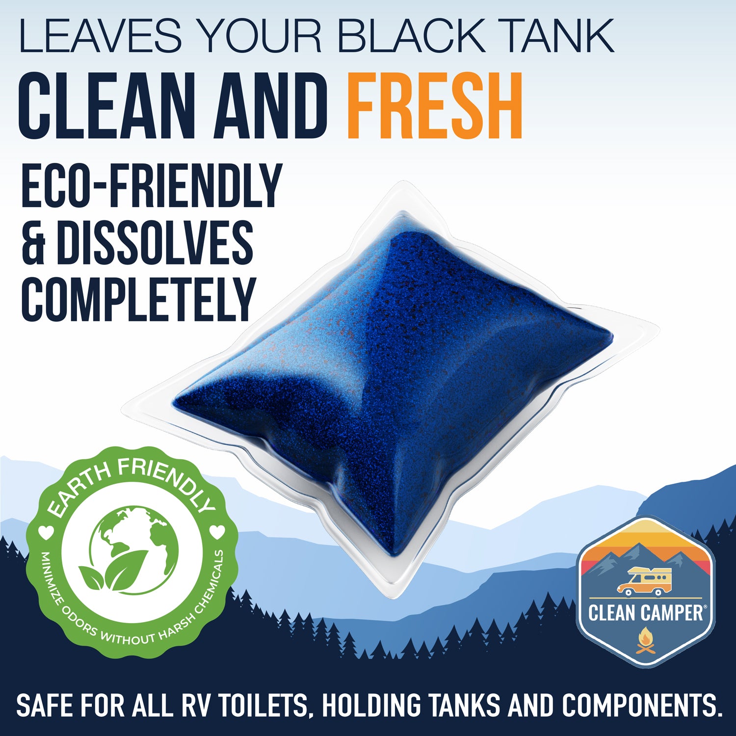 Clean Camper Extreme Strength RV Holding Tank Pods