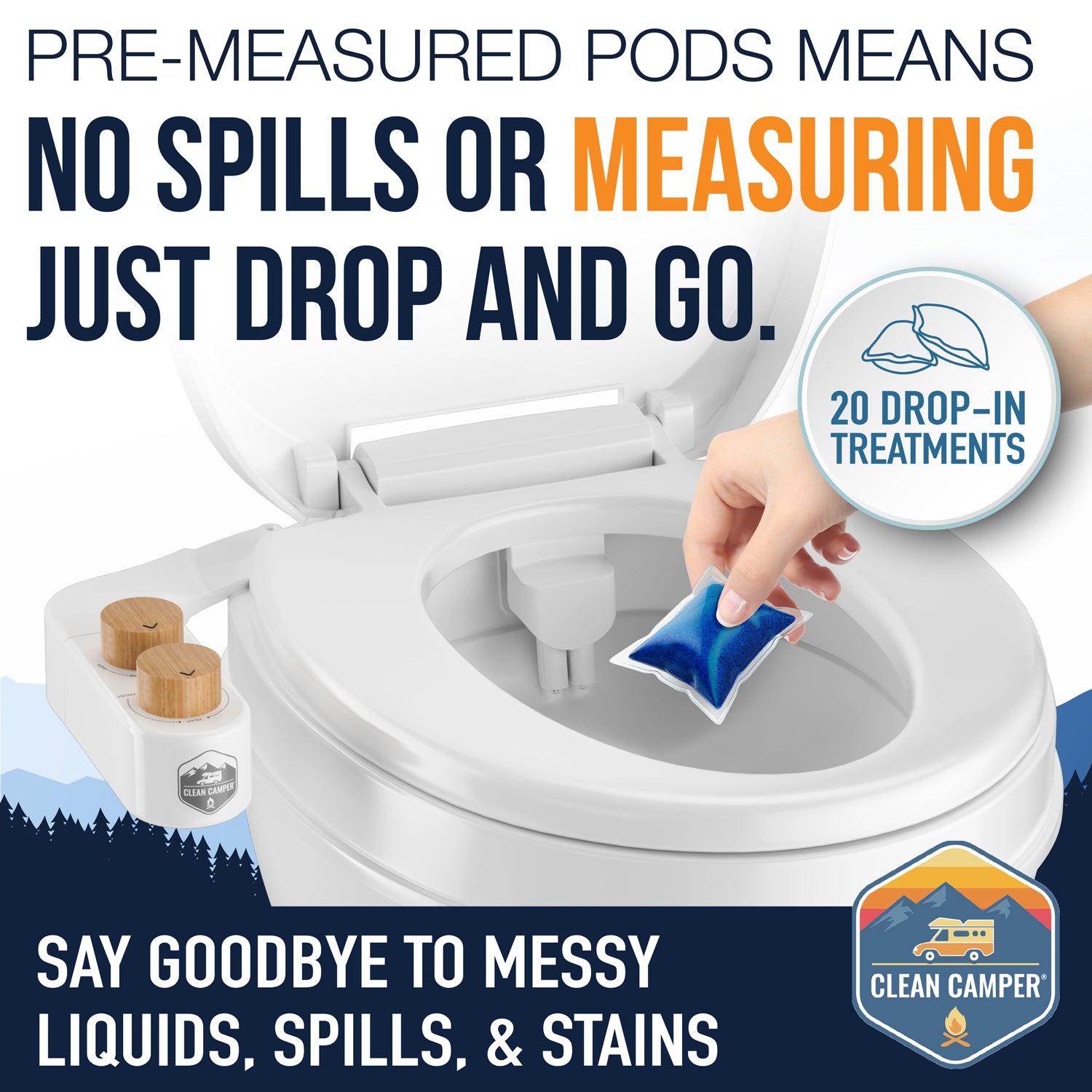 Clean Camper Extreme Strength RV Holding Tank Pods