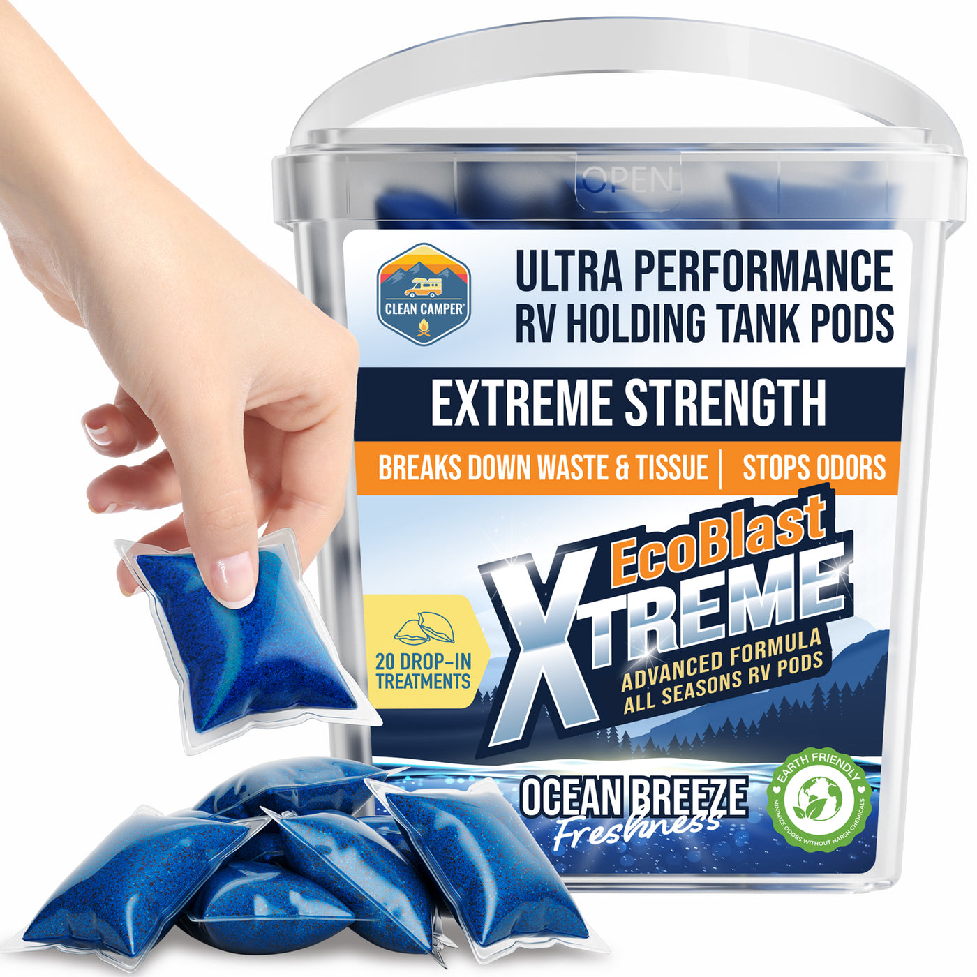 camper clean Clean Camper Extreme Strength RV Holding Tank Pods