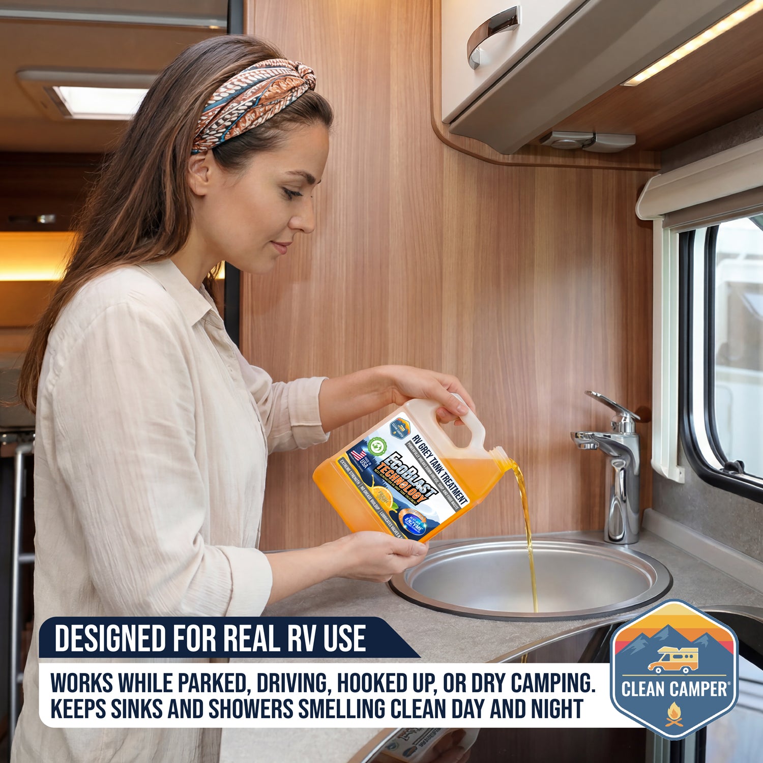 Clean Camper Extreme Strength RV Grey Tank Treatment