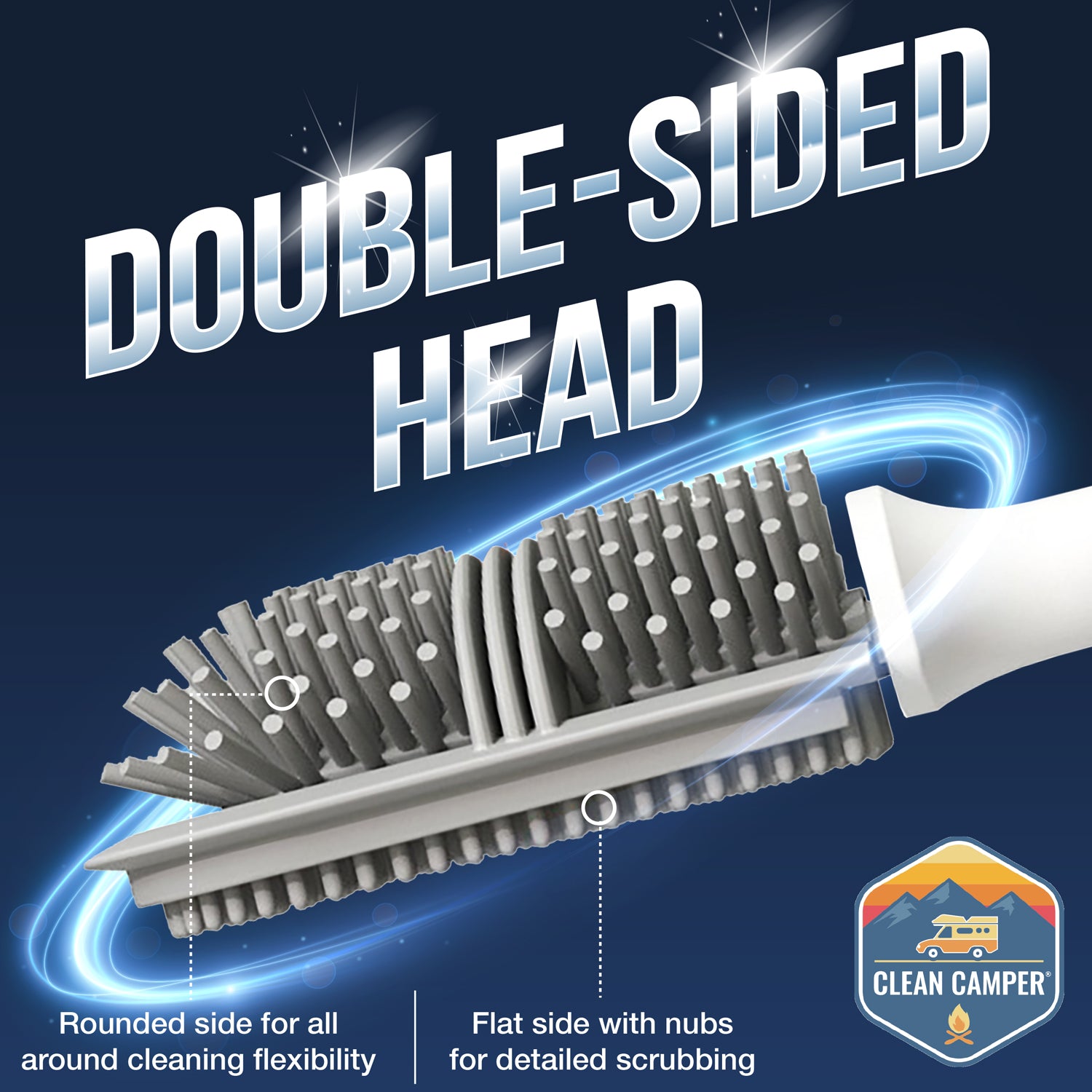 RV Toilet Brush- Wall Mounted by Clean Camper