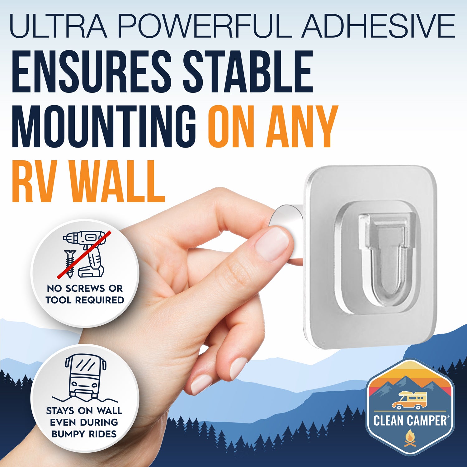 RV Toilet Brush- Wall Mounted by Clean Camper