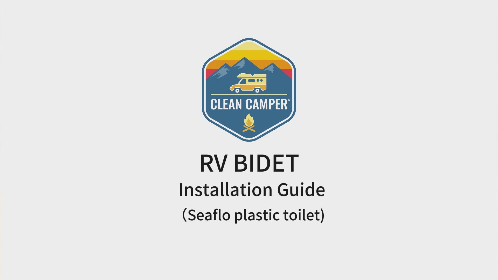 Custom RV Bidet for Thetford V, VI & SeaFlo RV Toilets